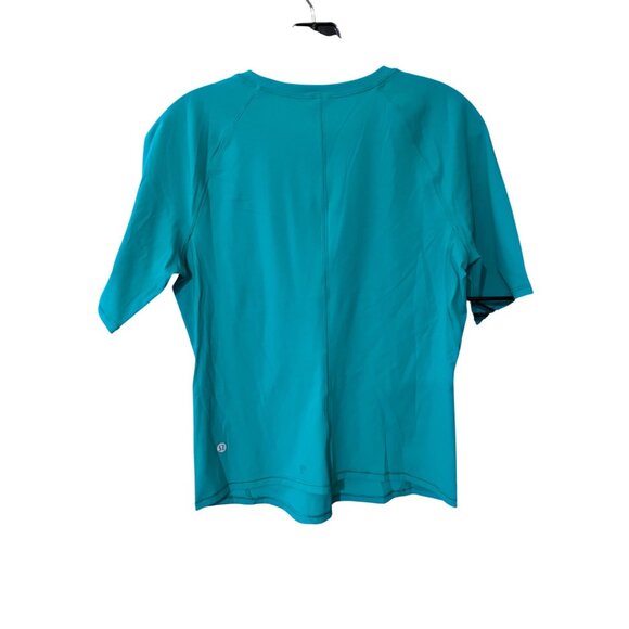 Lululemon Nulux Slim-Fit T-Shirt Size 6 Kelly Green Short-Sleeve Lightweight Act - Picture 2 of 2